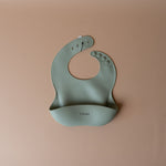 Silicone Bib FINNBIRD - bib Minika (Faire) Sage