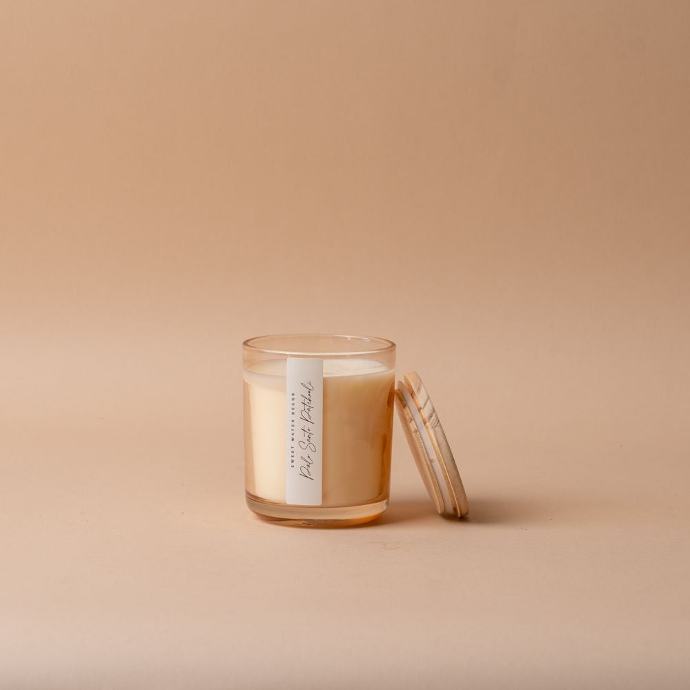 Palo Santo Patchouli Soy Candle candle Sweet Water Decor (Faire)