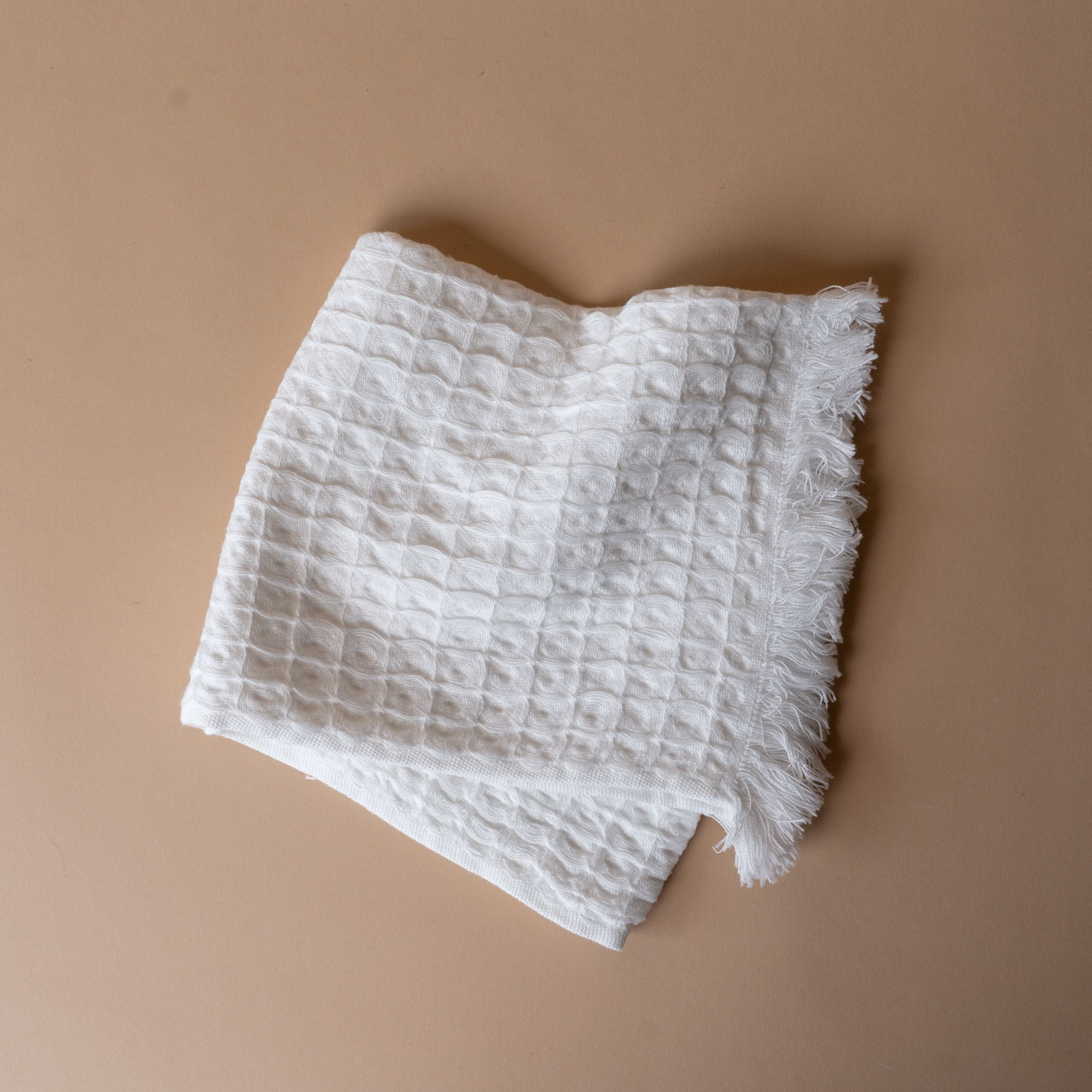 French Waffle Hand Towel hand towel Pokoloko Ivory