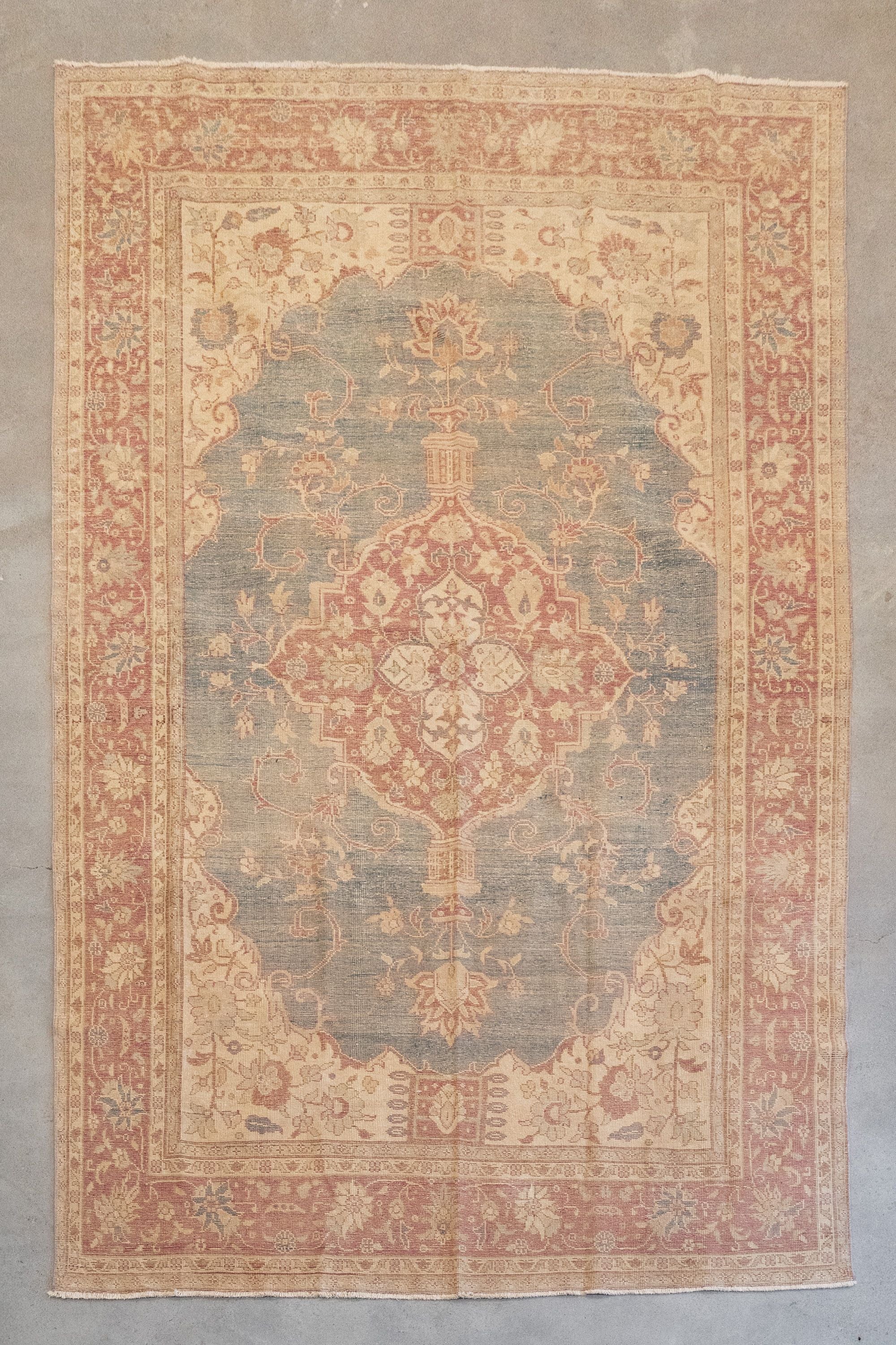 Vintage Turkish Oushak 10'2" x 6'7" VINTAGE - rug Rug & Weave Rugs