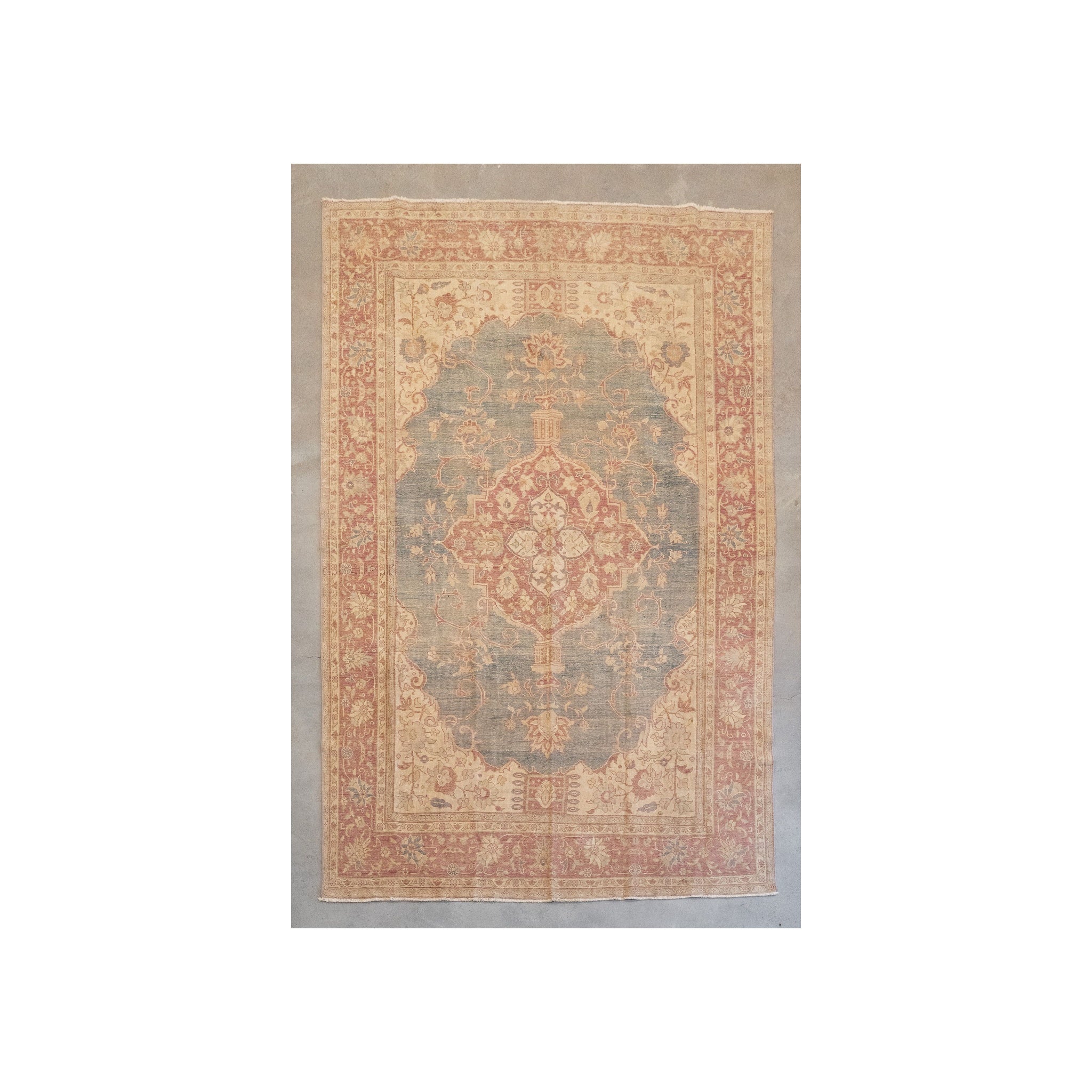 Vintage Turkish Oushak 10'2" x 6'7" – view 2