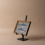 "2 Sardines" Framed Original Painting by Melissa Mary Jenkins - Rug & Weave