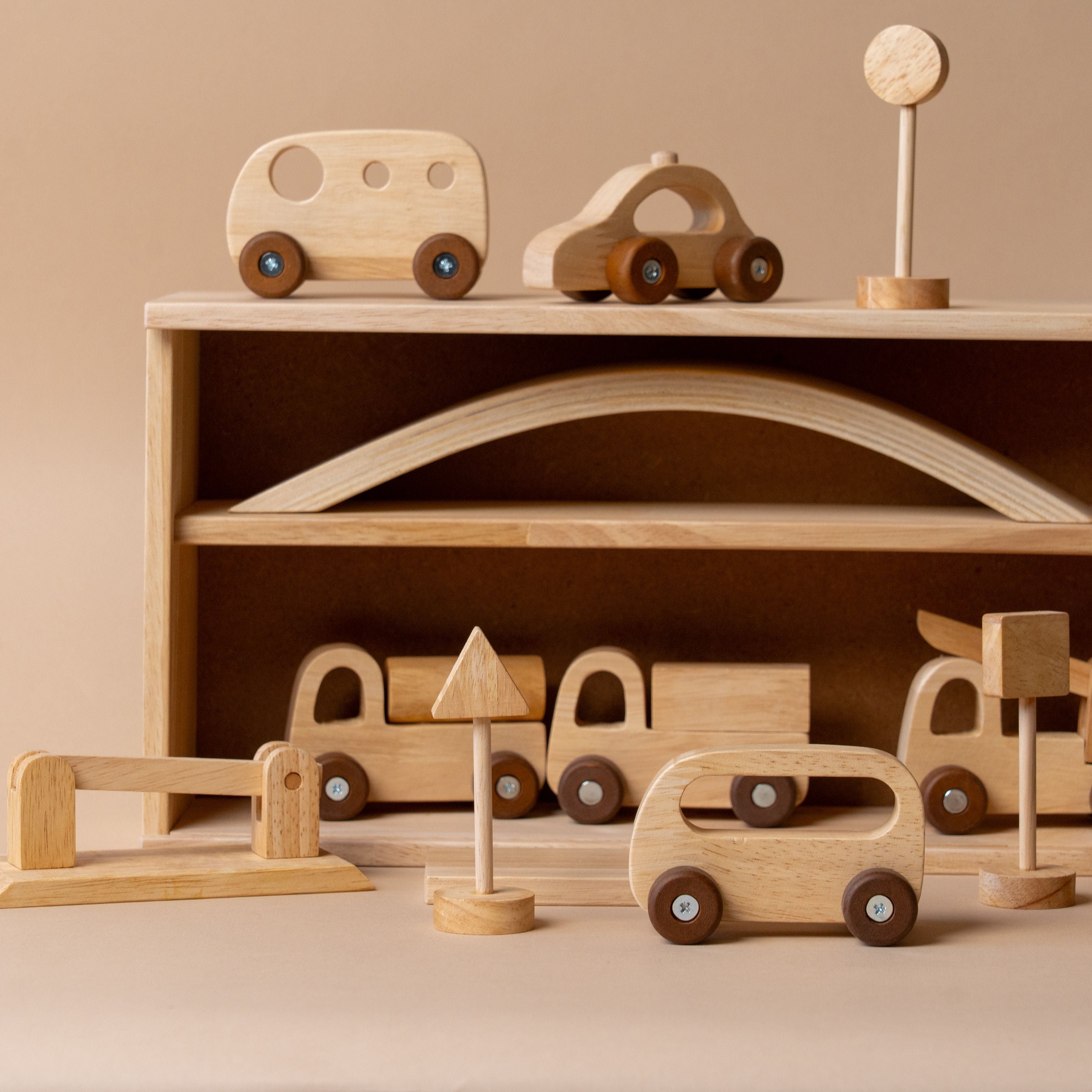 Wooden Vehicle Play Set