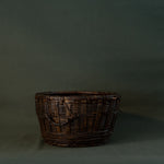 Vintage Dark Rattan Basket - Rug & Weave