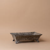 Galvanized Tray with Cast Iron Feet tray Silver Tree Home & Holiday (Faire)