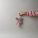 Berry Stripe Bow
