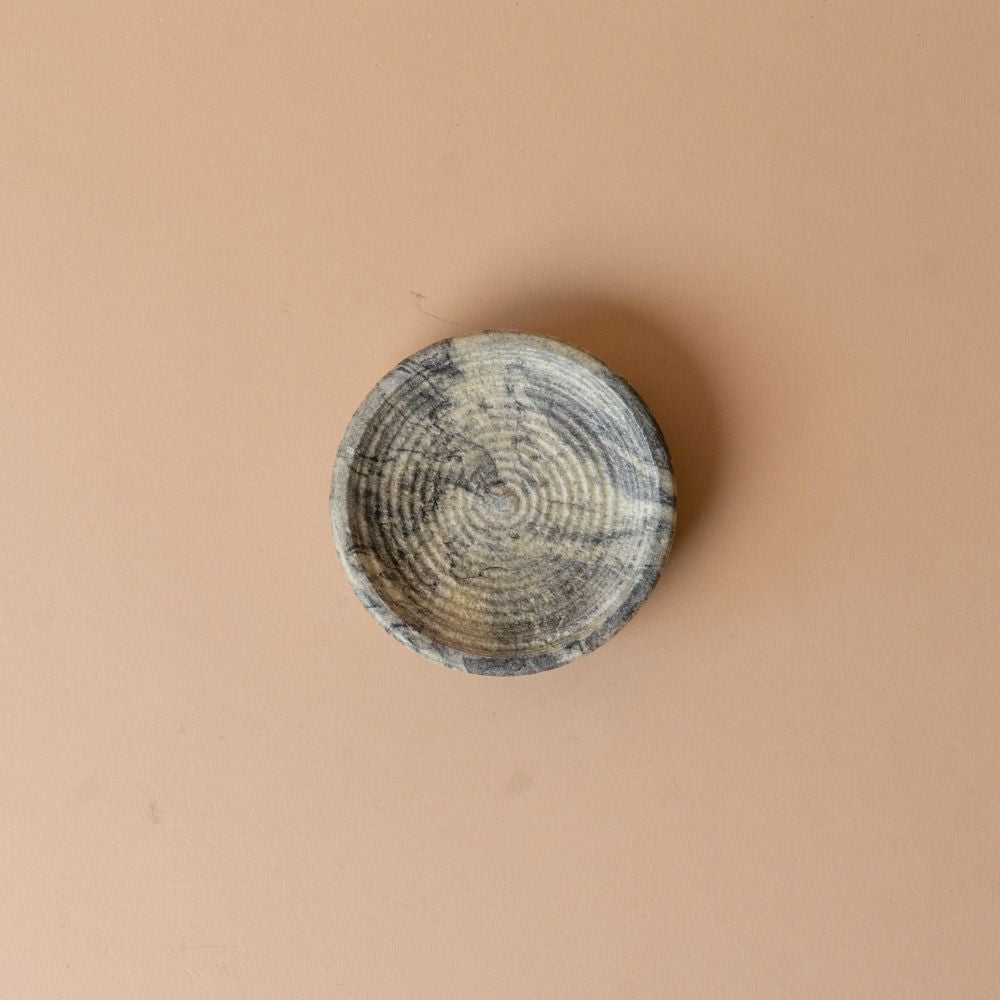 Marble Soap & Brush Holder dish Luxe B Co (Faire)