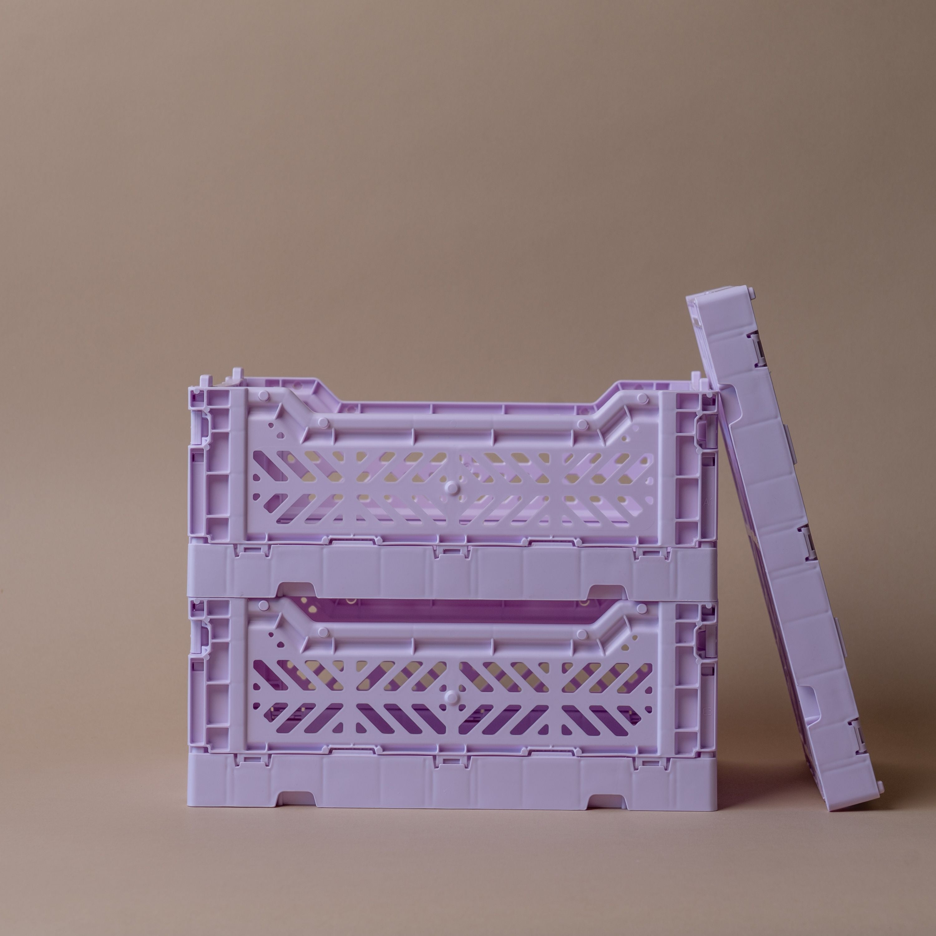 Lavender Folding Crate