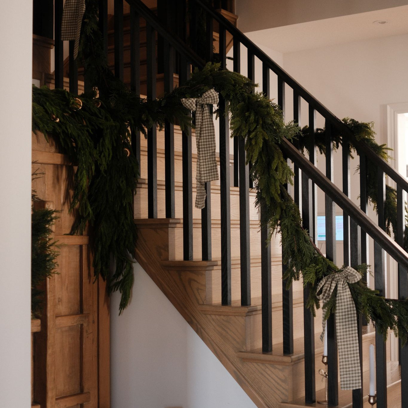 Faux White Cedar Garland CHRISTMAS 2025 Tri W Imports