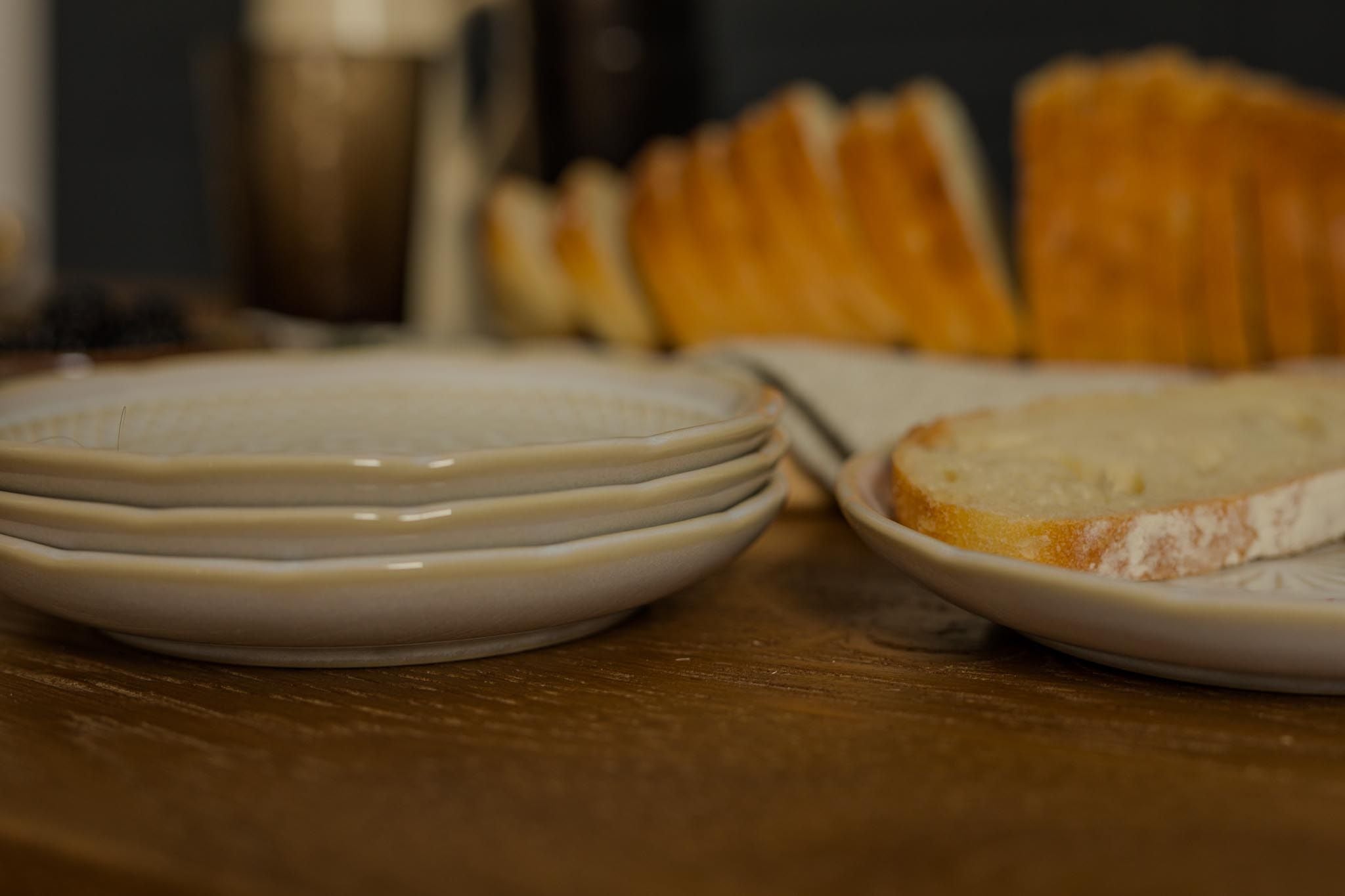 Hand Finished Stoneware Bread Plate - Rug & Weave