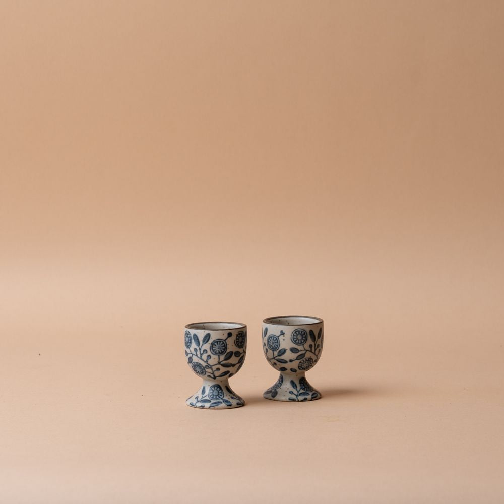 Stoneware Egg Cup egg cup DANICA (Faire) Calendula