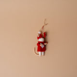 Cozy Canadian Mouse Ornament