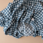 Cotton Crib Sheet FINNBIRD - crib sheet Lulujo (Faire) Navy Gingham