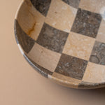 Travertine Check Bowl bowl Marigold Market (Faire)