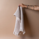 Textured Turkish Hand Towel with Tassel hand towel Pokoloko
