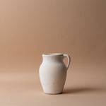 Textured Ceramic Small Vase with Handle - Off White vase Indaba