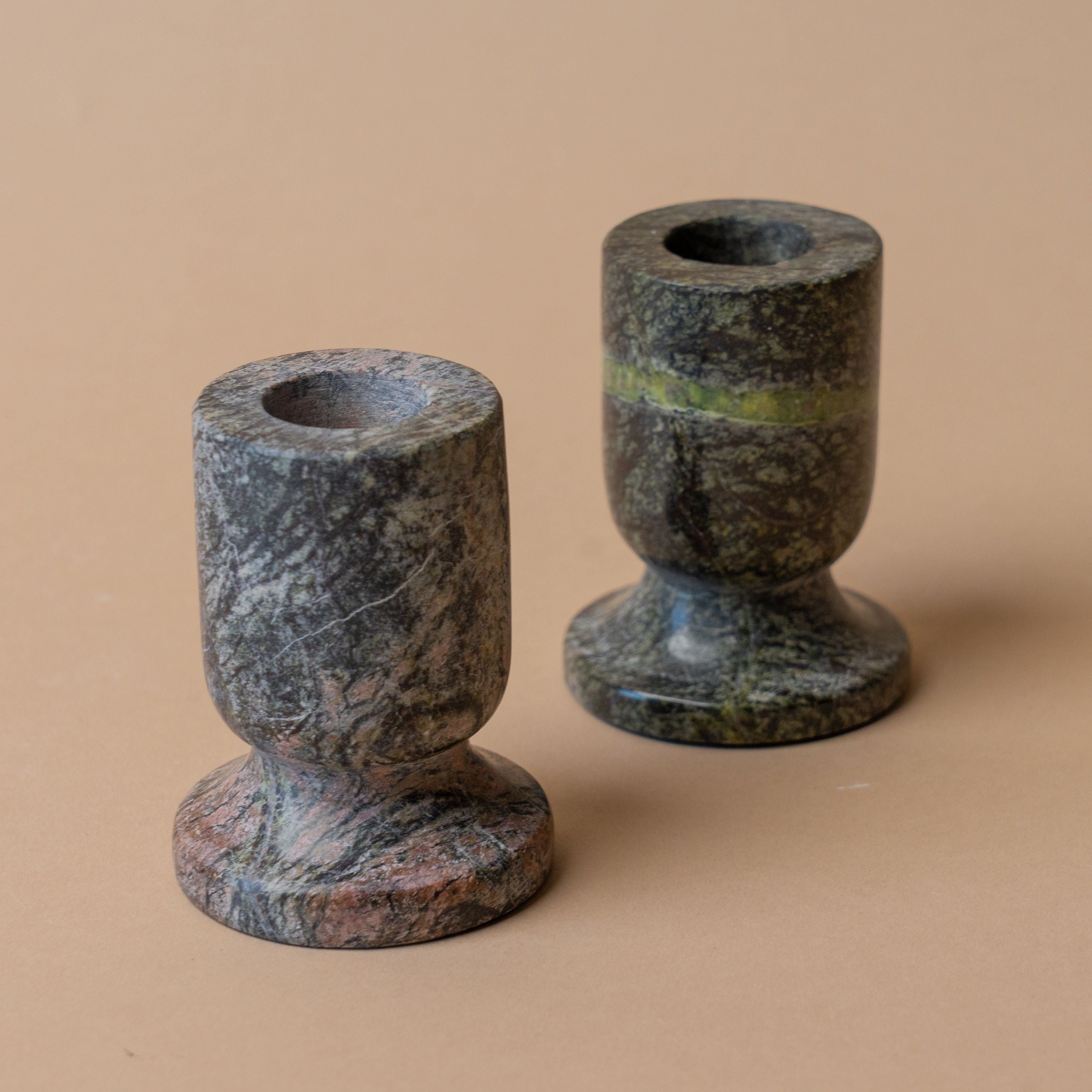 Emerald Marble Candle Holder candle holder Luxe B Co (Faire)