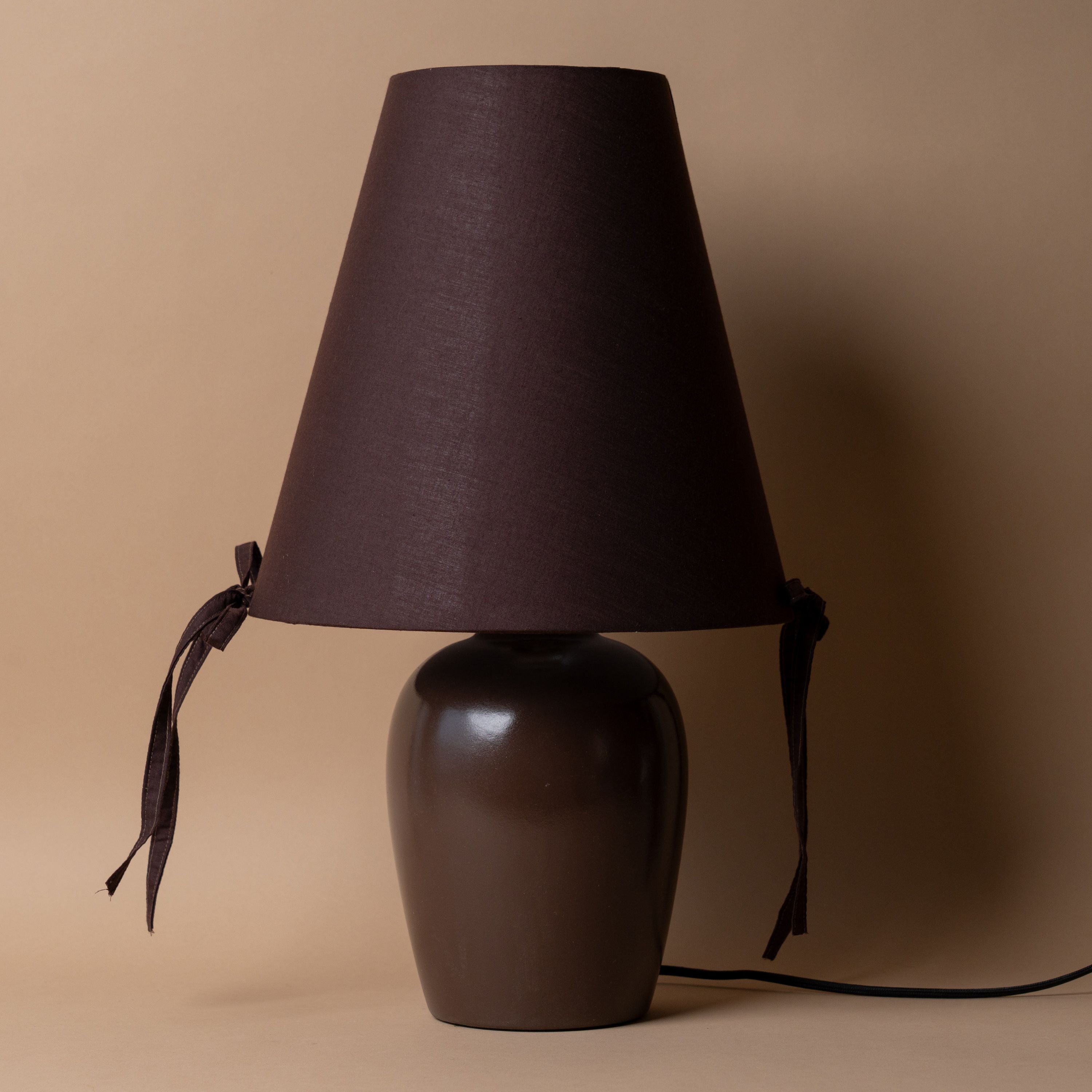 Burgundy Bows Table Lamp LIGHITING - table lamp Morel (Faire) Large
