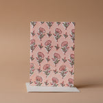 Block Print Card greeting card Paper Mirchi (Faire) Pink Floral