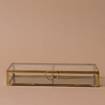 Glass & Brass Display Box decorative box Creative Co-op (DYA)