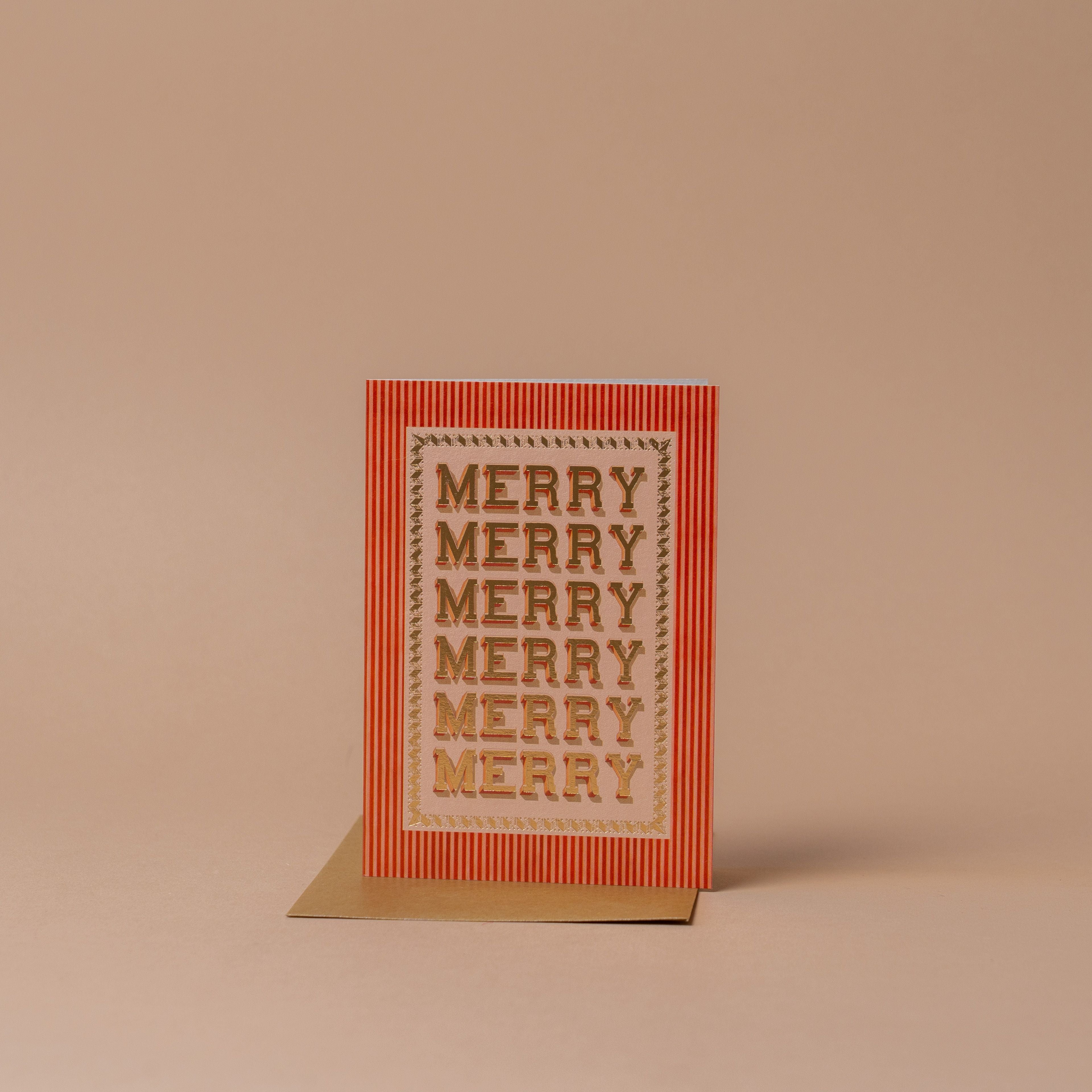 Merry Stripe Holiday Card