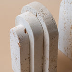 Arch Travertine Bookend Set bookends Marigold Market (Faire)