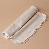 Natural Scallop Edge Table Runner table runner DANICA (Faire)