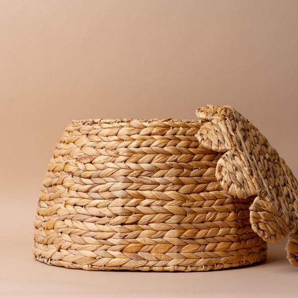 Hyacinth Basket with Scallop Lid – view 2