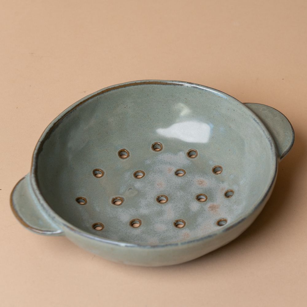 Stoneware Fruit Bowl bowl DANICA (Faire) Grey