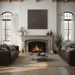 "Spruce" Burlap Framed Wall Art ARTWORK - framed print Renwil