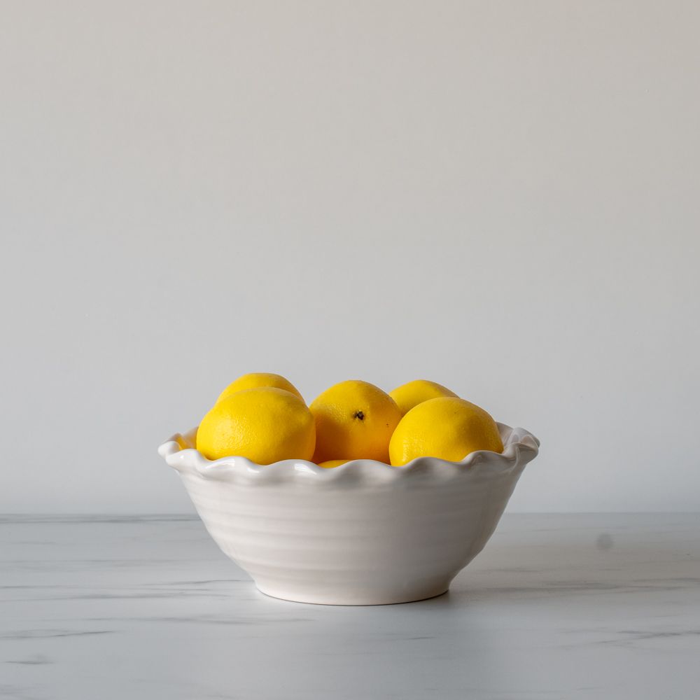 Scalloped Edge Stoneware Bowls - Rug & Weave