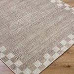 Jude Checkered Border Washable Rug RUGS - washable Surya