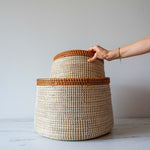 Woven Seagrass & Rattan Planter - Rug & Weave