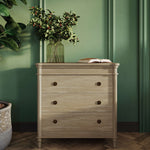 Kelly 3 Drawer Bedside Table FURNITURE - nightstand Bramble