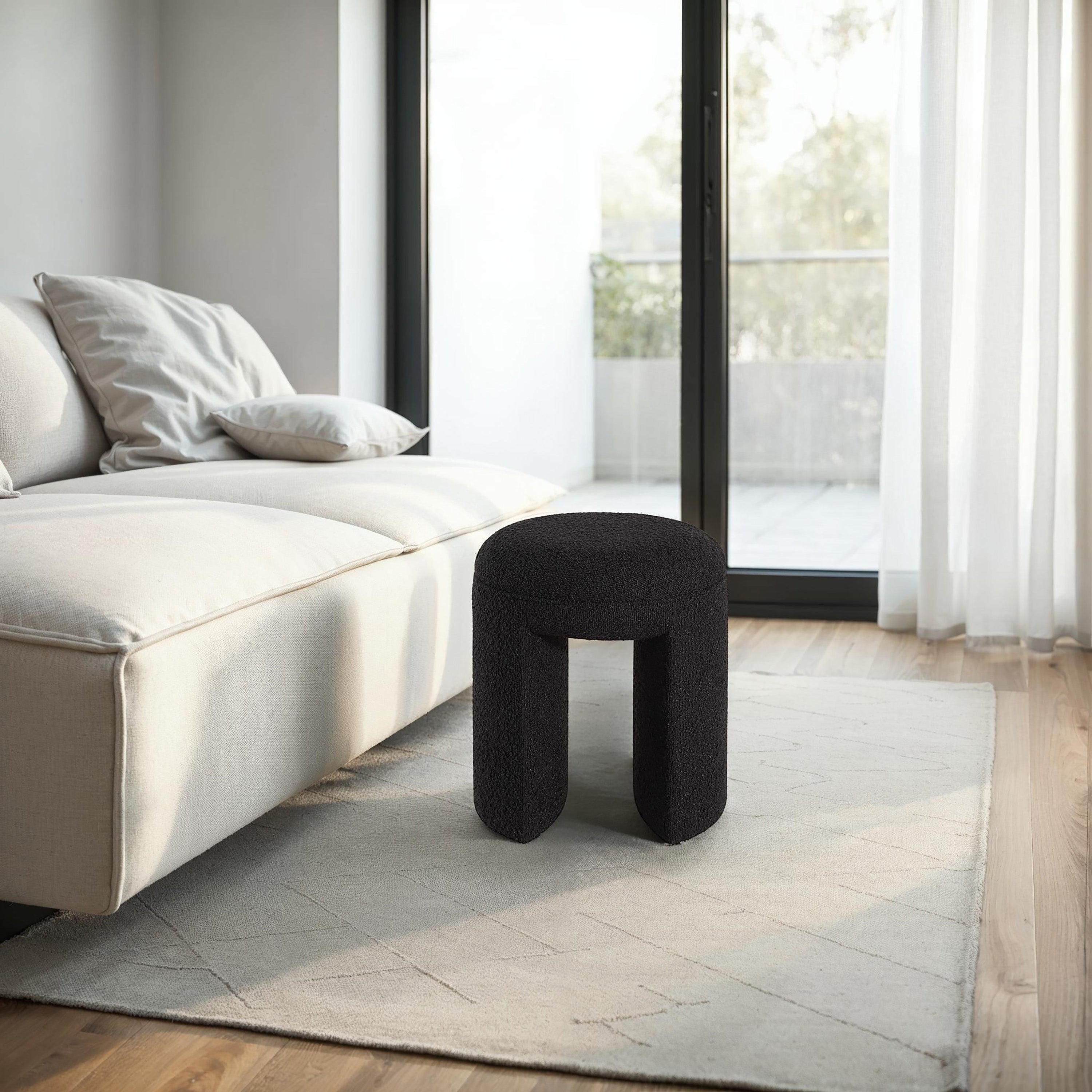 Amarah Stool FURNITURE - ottoman Renwil
