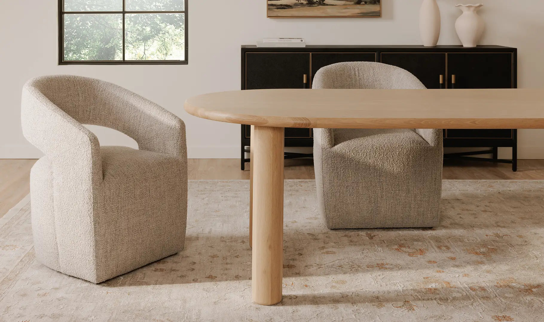 Barlow Rolling Dining Chair 10 - a - FURNITURE - dining chair Moe's Furniture