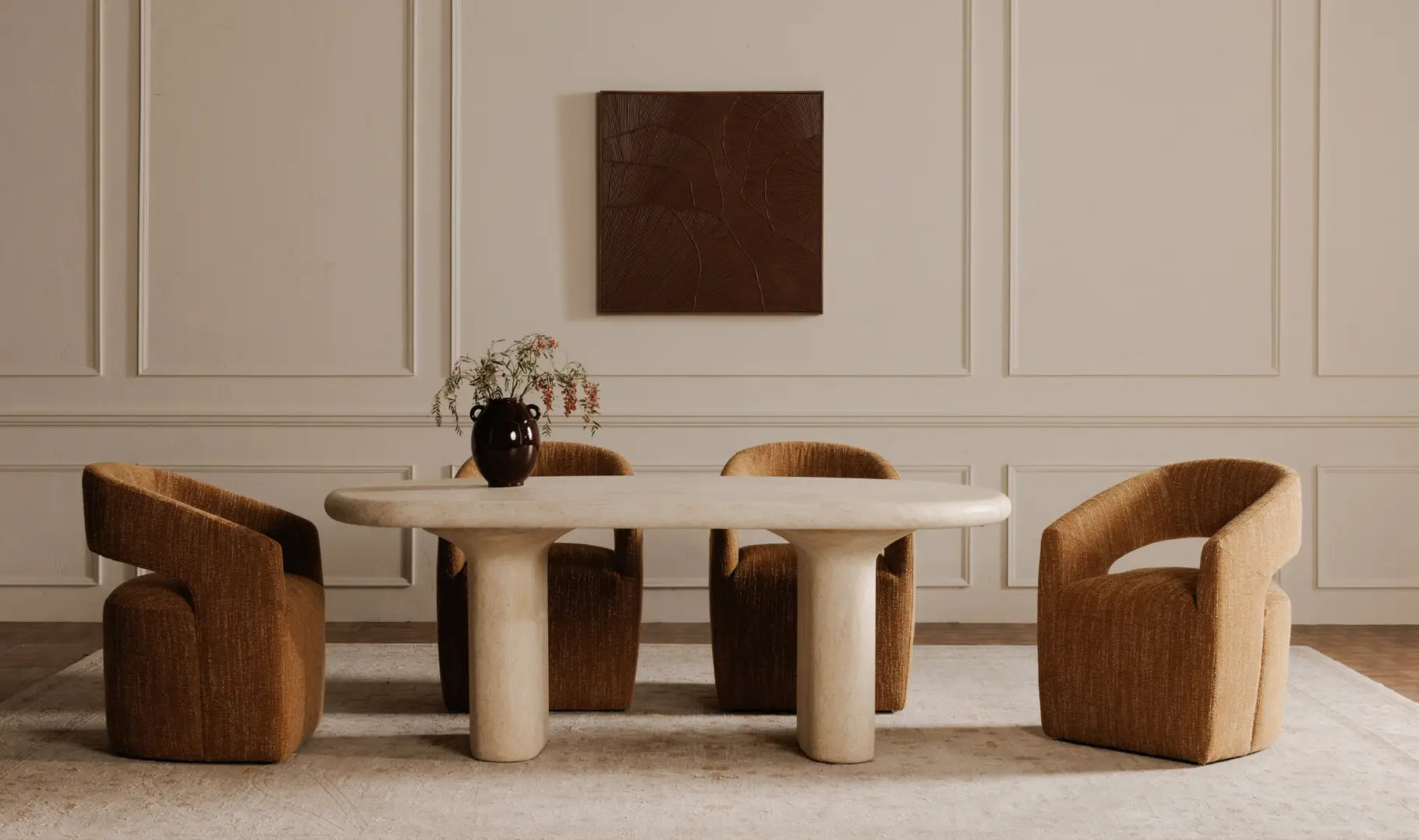 Barlow Rolling Dining Chair 10 - a - FURNITURE - dining chair Moe's Furniture