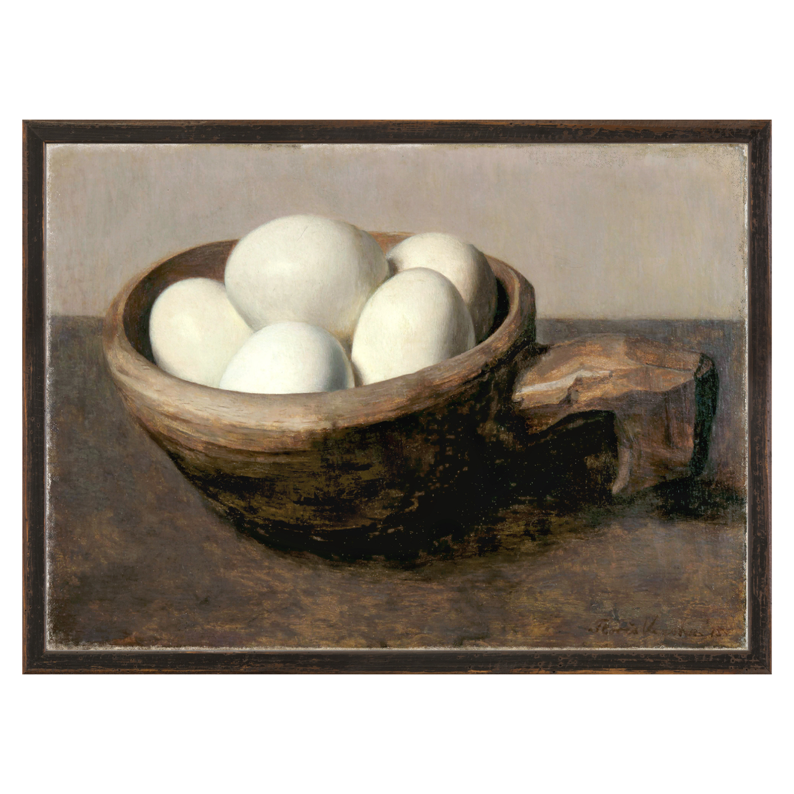 Fresh Eggs Still Life Framed Art Print - Rug & Weave