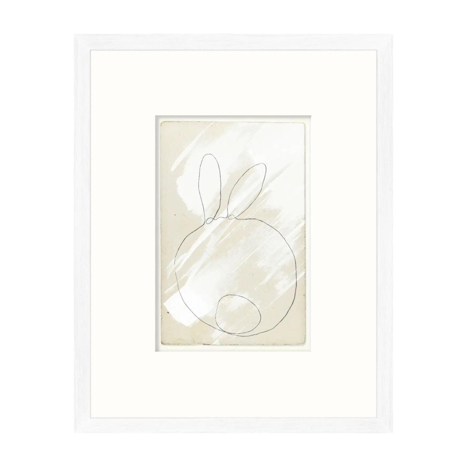 "Round Bunny Tail" Framed Art Print - Rug & Weave