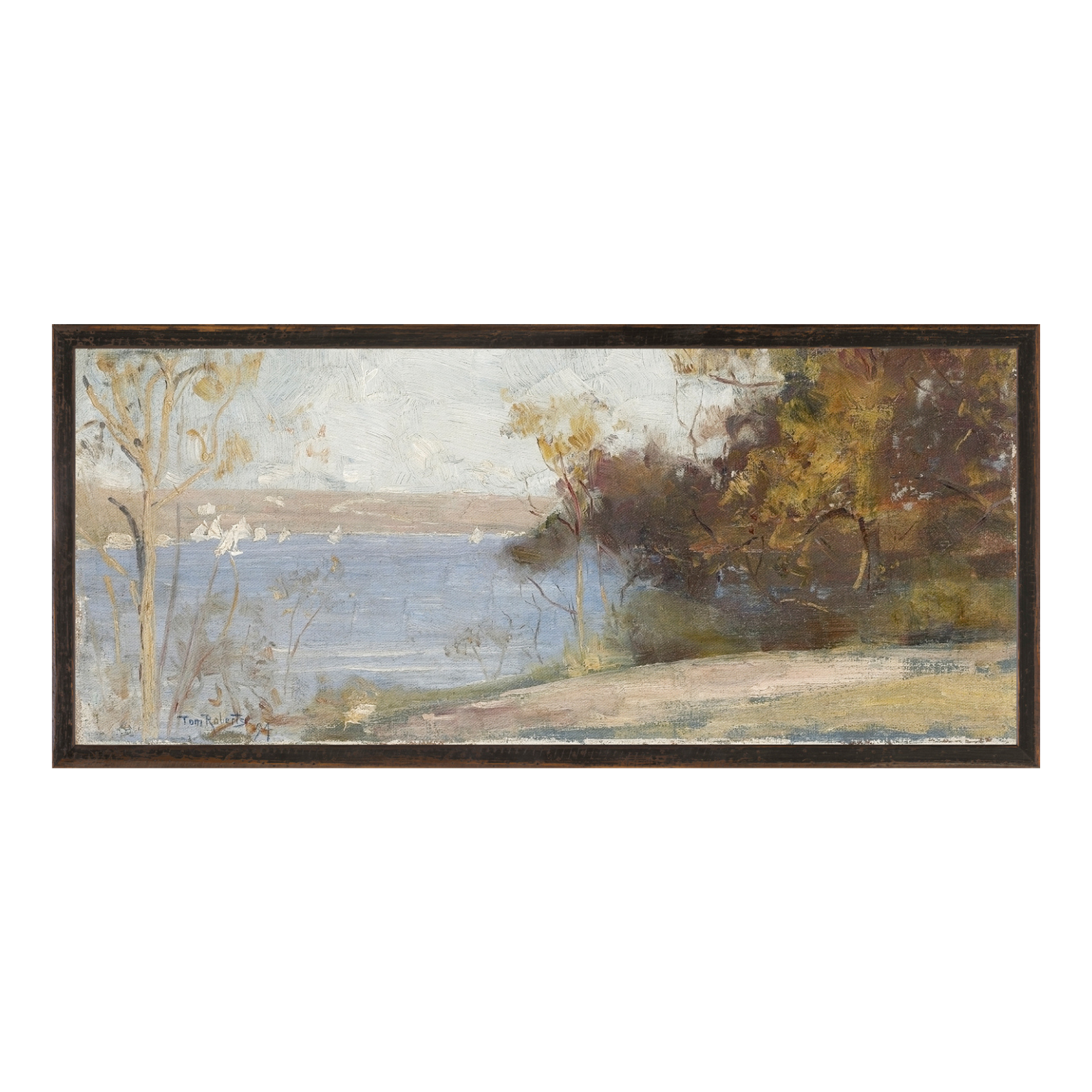 Lakeside Stroll Framed Art Print - Rug & Weave