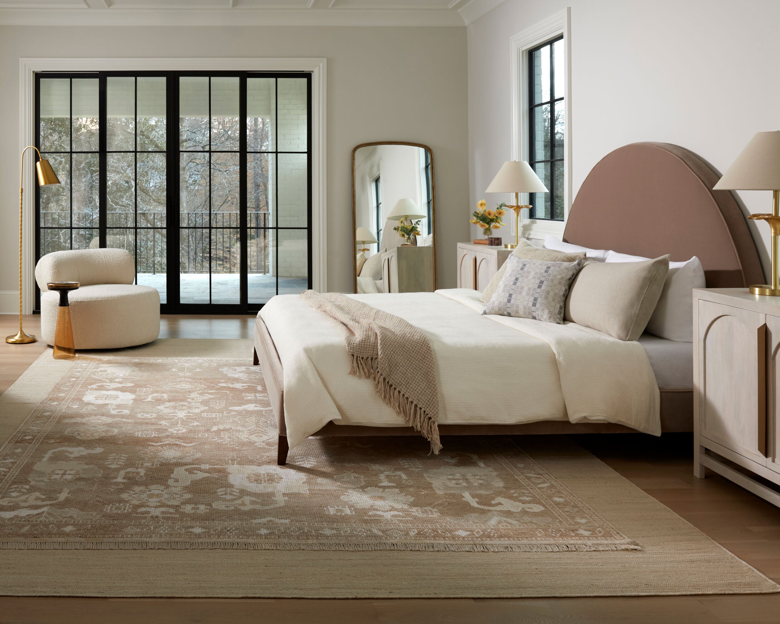 Elipse Upholstered Bed FURNITURE - upholstered bed Surya