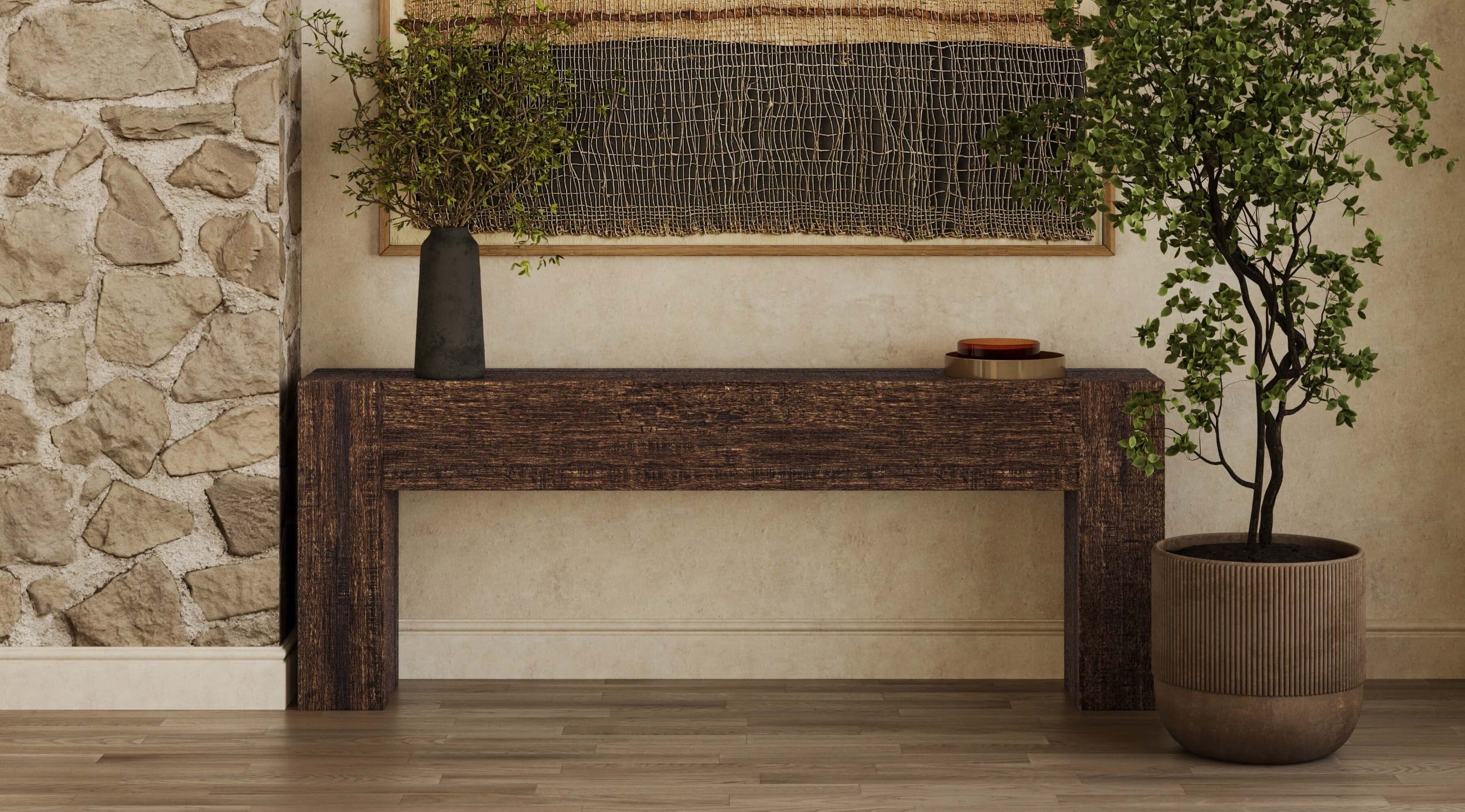 Tuscan Teak Console FURNITURE - console table Bramble