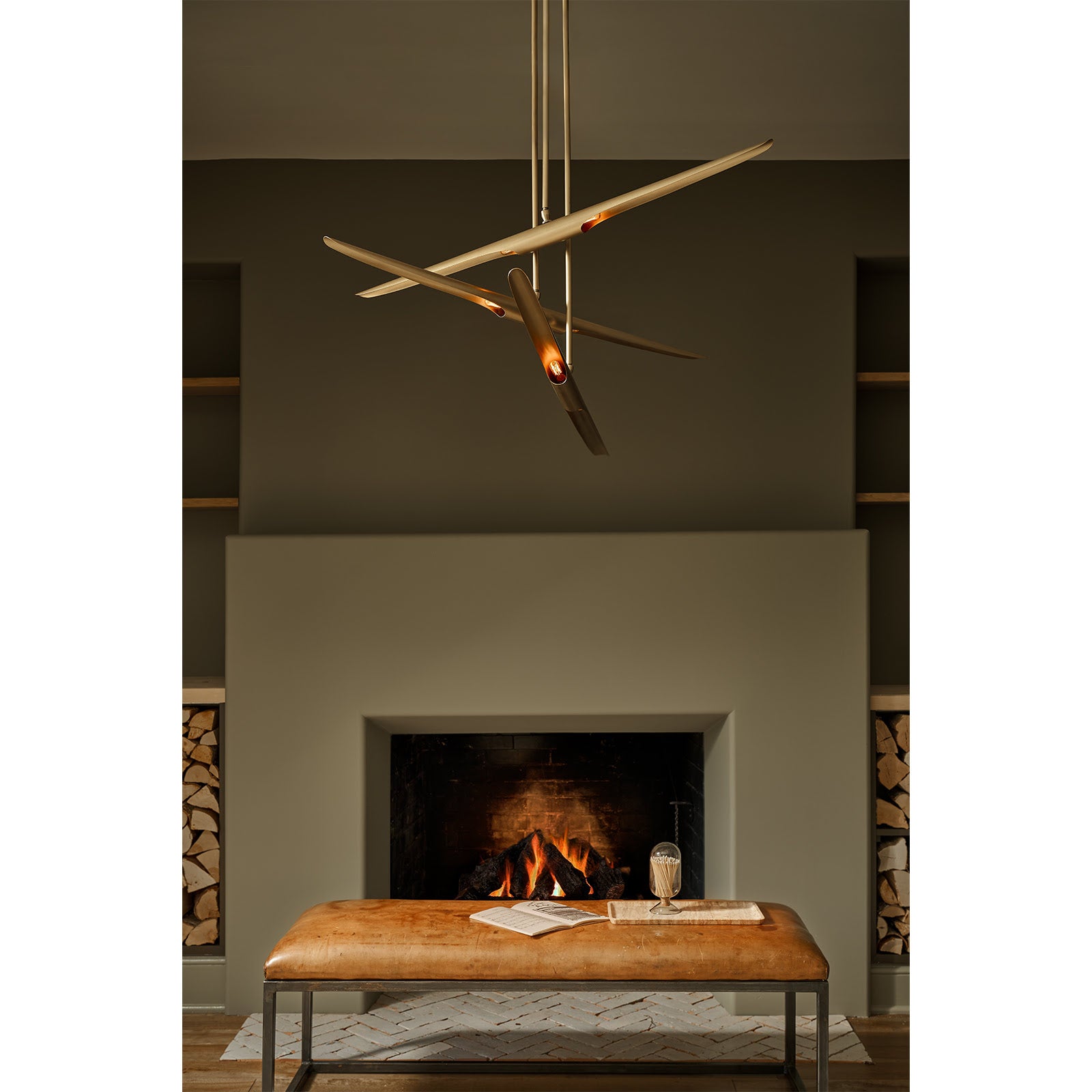 Concorde Chandelier (Natural Brass) – view 2