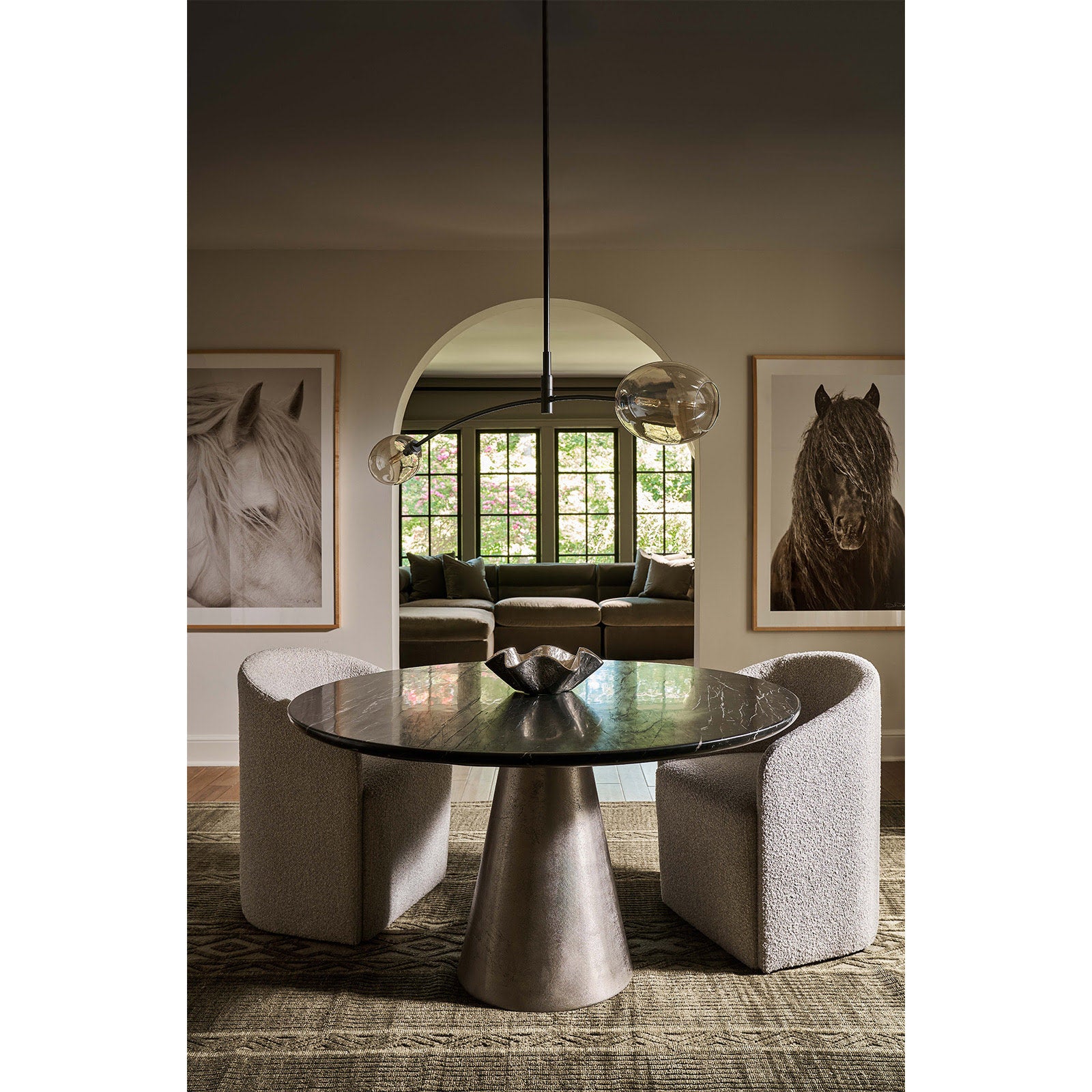 Artemis Pendant Single (Oil Rubbed Bronze with Champagne Glass) – view 2