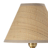 Giorgio Crystal Mini Lamp (Natural Brass with Rattan Shade)