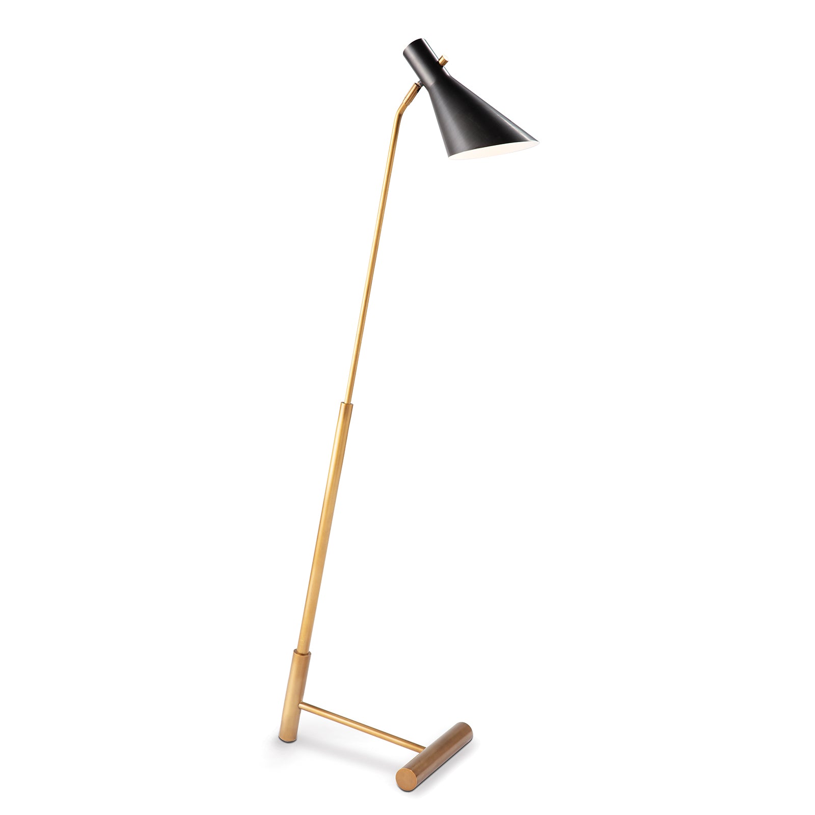 Spyder Floor Lamp (Blackened Brass and Natural Brass) - Rug & Weave