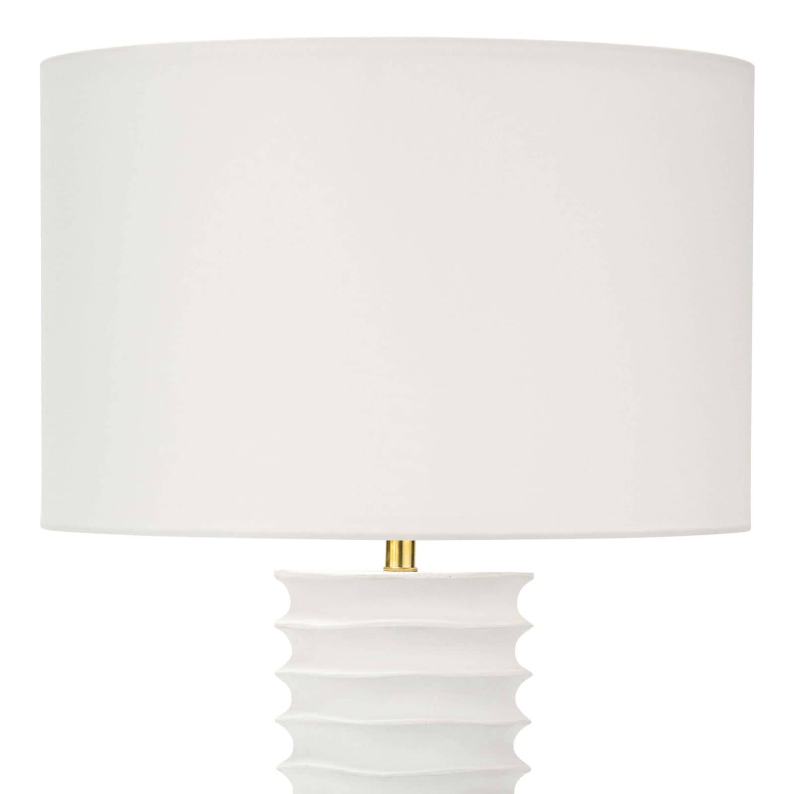 Nabu Metal Column Table Lamp (White) – view 2
