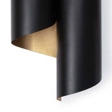 Folio Sconce (Black and Gold)