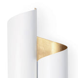 Folio Sconce (White and Gold)