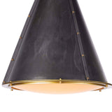 French Maid Chandelier SM (Blackened Brass Natural Brass)